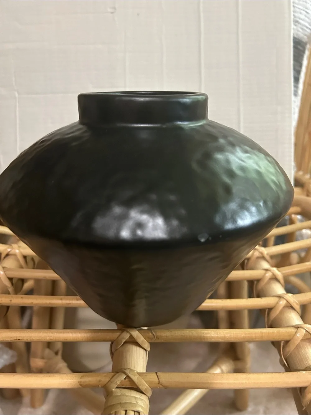 Threshold Small Modern Black Vase Ceramic
